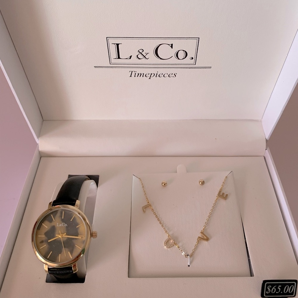 L & Co Timepiece Set NEW in BOX